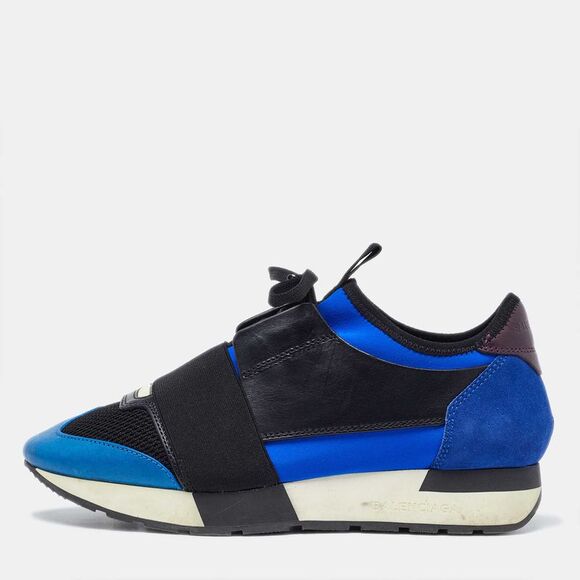 Balenciaga Tricolor Leather Suede And Mesh Race Runner Sneakers Size 37,All Products : American Fashion Style Bags On Sale